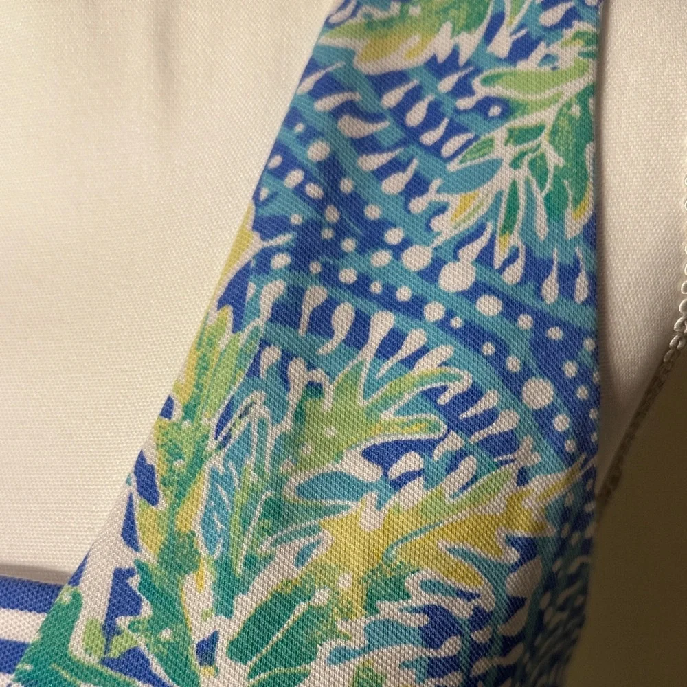 Lilly Pulitzer Blue and Green Midi Dress - Picture 3 of 11